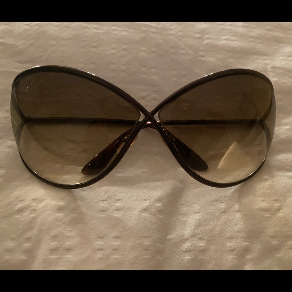 Tom Ford Miranda 68mm gunmetal/olive brown lens